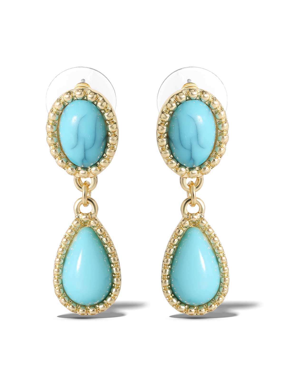 3790-turquoise-stone-drop-earrings-3.jpg Turquoise Stone Drop Earrings