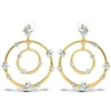 Orbital Crystal Drop Earrings
