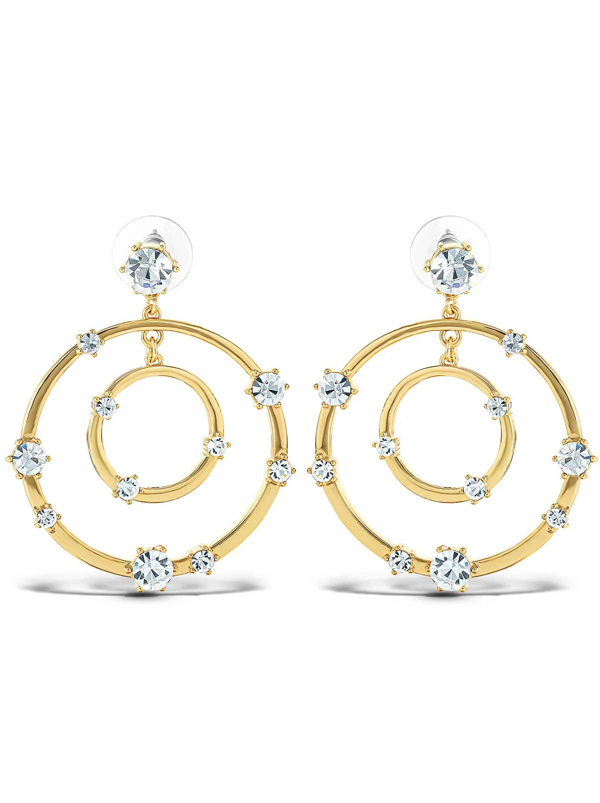 Orbital Crystal Drop Earrings