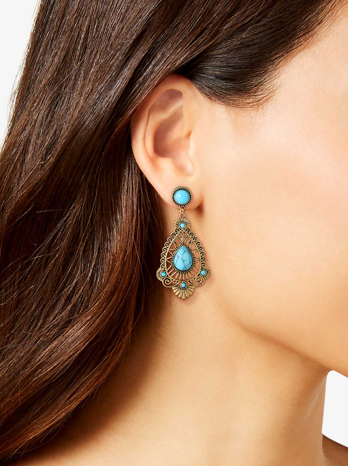 3794-turquoise-stone-filigree-earrings-3.jpg Turquoise Stone Filigree Earrings