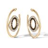 Crystal Eye Hoop Earrings
