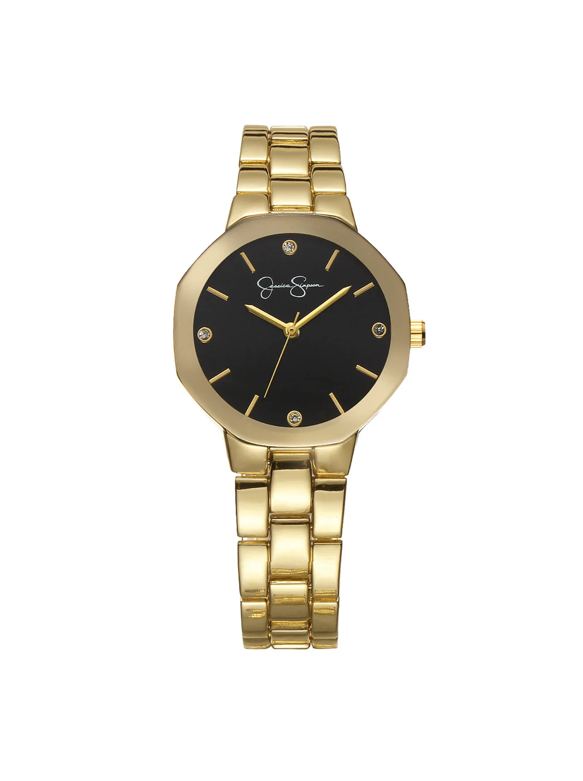 3806-metallized-bezel-bracelet-watch-in-gold-tone-1.webp Metallized Bezel Bracelet Watch in Gold Tone