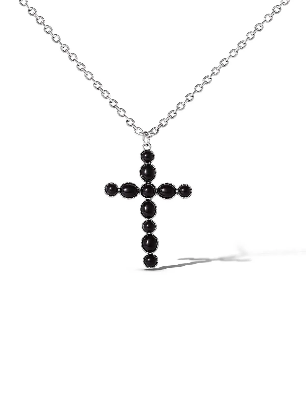3813-black-acrylic-cross-necklace-2.webp Black Acrylic Cross Necklace