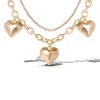 3 Hearts Layered Necklace