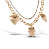 3 Hearts Layered Necklace