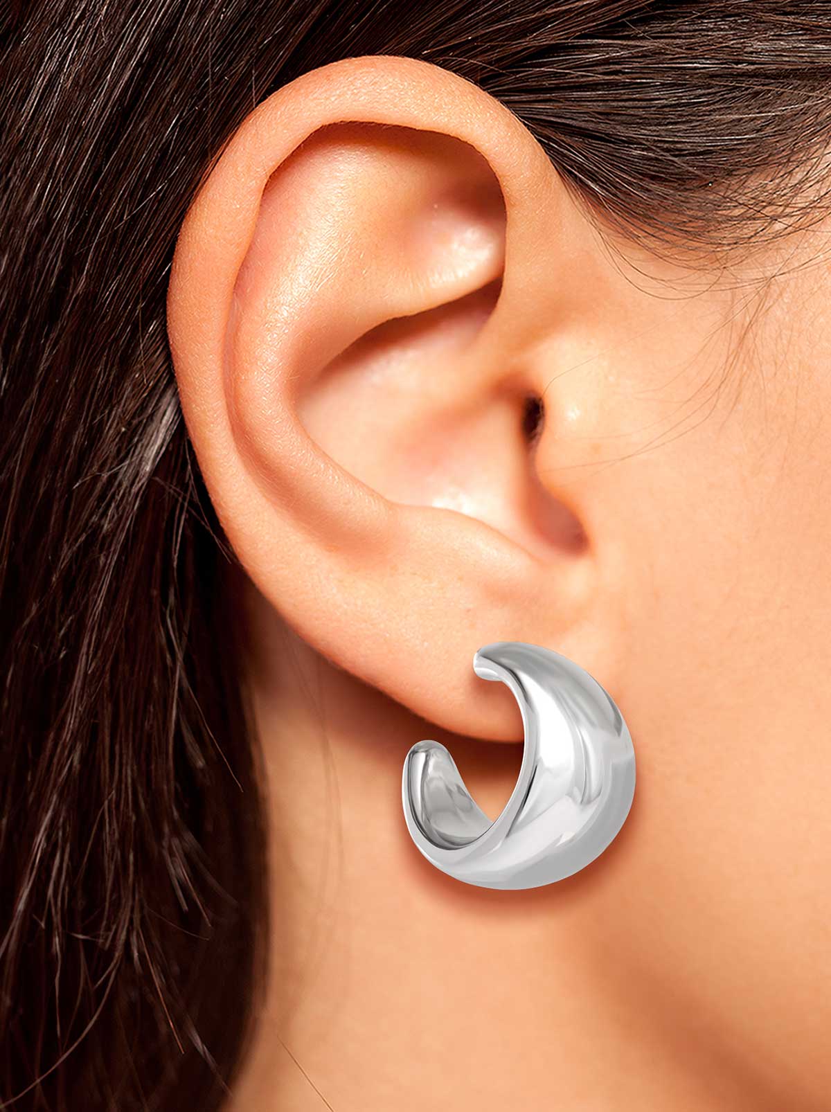 3848-chunky-silver-hoop-earrings-3.jpg Chunky Silver Hoop Earrings