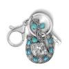 Turquoise Horse Shoe Keychain