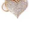 Pave Crystal Heart Keychain
