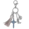 3864-turquoise-silver-charms-keychain-1.webp Turquoise Silver Charms Keychain