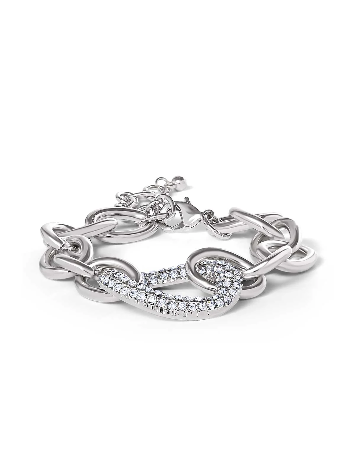 Bold Silver Link Bracelet