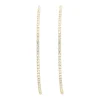3883-gold-tone-crystal-pave-hoop-earrings-2.webp Gold-Tone Crystal Pave Hoop Earrings