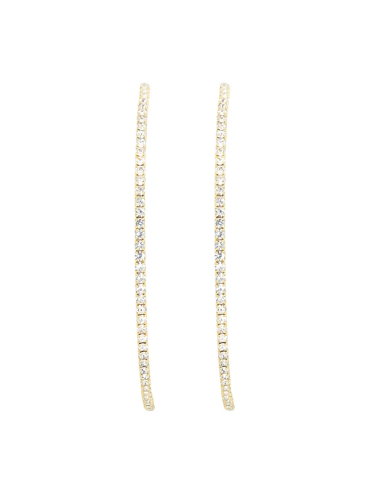 3883-gold-tone-crystal-pave-hoop-earrings-2.webp Gold-Tone Crystal Pave Hoop Earrings