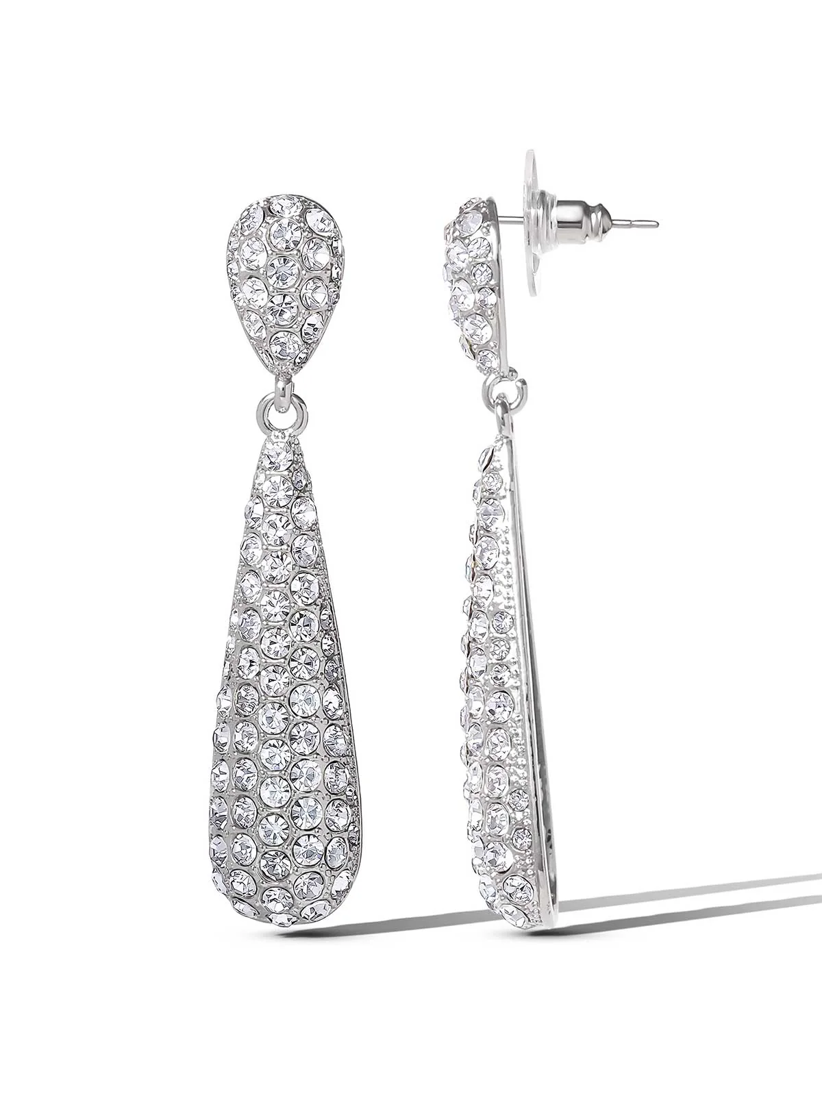 3885-silver-tone-pave-teardrop-dangle-earrings-1.webp Silver-Tone Pave Teardrop Dangle Earrings