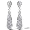 3885-silver-tone-pave-teardrop-dangle-earrings-2.jpg Silver-Tone Pave Teardrop Dangle Earrings