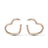 Open Heart Hoop Earrings
