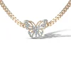Butterfly Crystal Choker Necklace