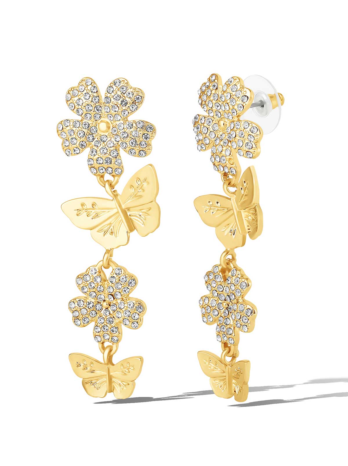 3913-flower-butterfly-drop-earrings-1.jpg Flower & Butterfly Drop Earrings