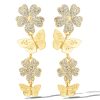 3913-flower-butterfly-drop-earrings-2.jpg Flower & Butterfly Drop Earrings