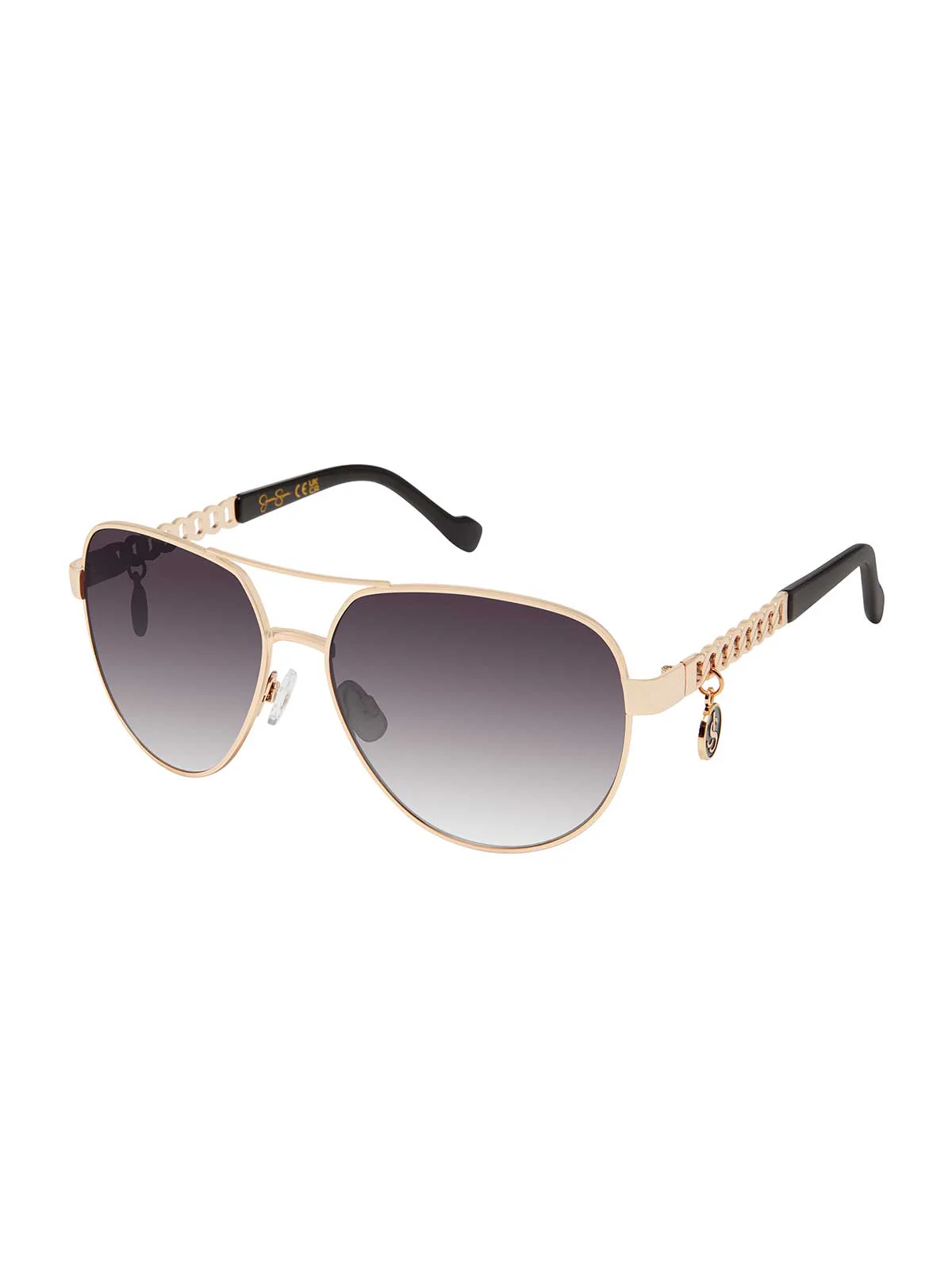 3928-chain-aviator-detail-sunglasses-in-gold-black-1.webp Chain Aviator Detail Sunglasses in Gold Black