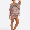 Animal Control Ruffle Cover Up Dress in Rose Multi