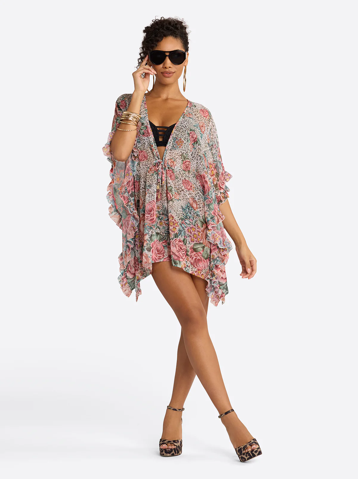 4020-animal-control-s-animal-control-s-variation-1.webp Animal Control Ruffle Cover Up Dress in Rose Multi