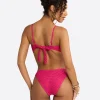 Crochet Ring Bandeau Top in Berry