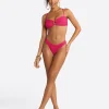 Crochet Ring Bandeau Top in Berry