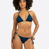 Crochet String Bikini in Dark Denim