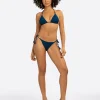 Crochet String Bikini in Dark Denim