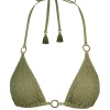 Crochet String Bikini Top in Olive