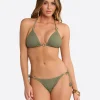 Crochet String Bikini Top in Olive