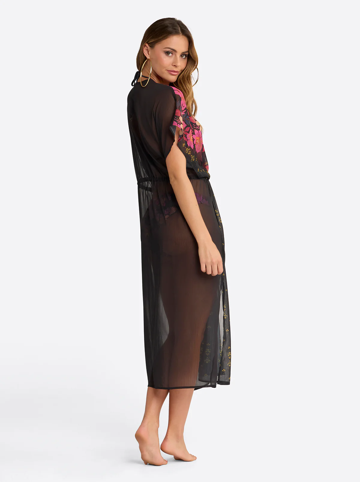 Long  Dress Cover Up in Swipe Right