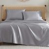 Silky Satin Sheet Set in Harbor Mist Grey