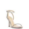 Baharia High Heel in Silver Shimmer