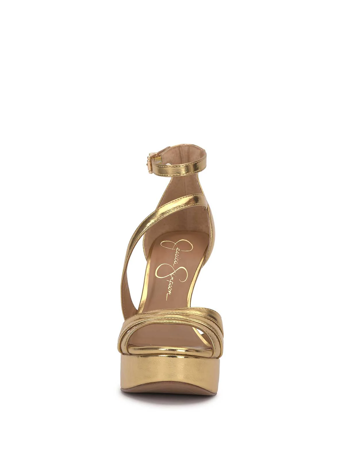 Shyremin Platform Sandal in Gold