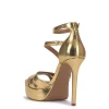 Shyremin Platform Sandal in Gold