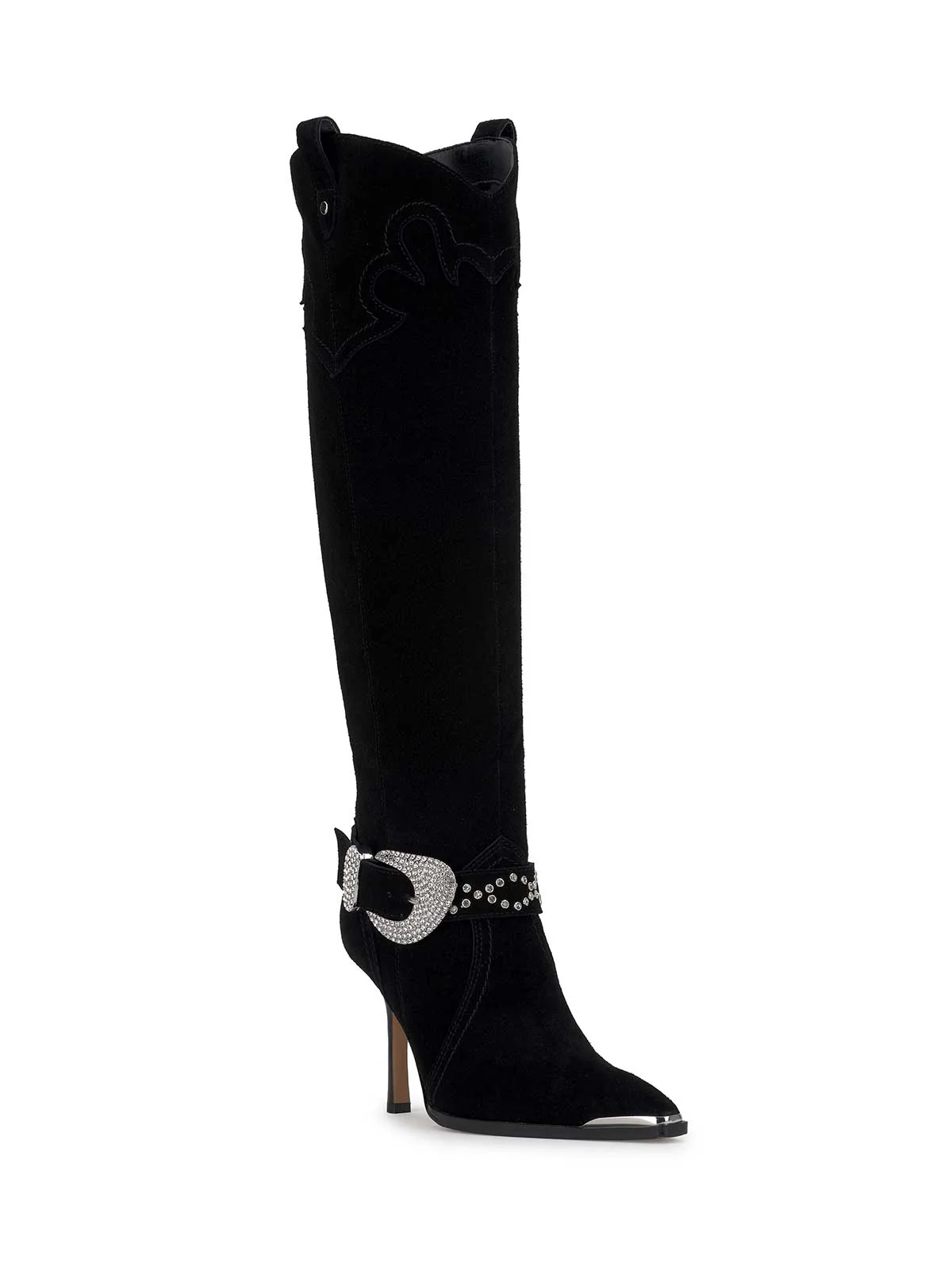 Kenzin Tall Boot in Black Suede