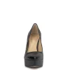 Sinelia Platform Pump in Black Snake