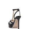 Sippete Platform Sandal in Black