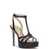 Sippete Platform Sandal in Black