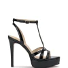 Sippete Platform Sandal in Black