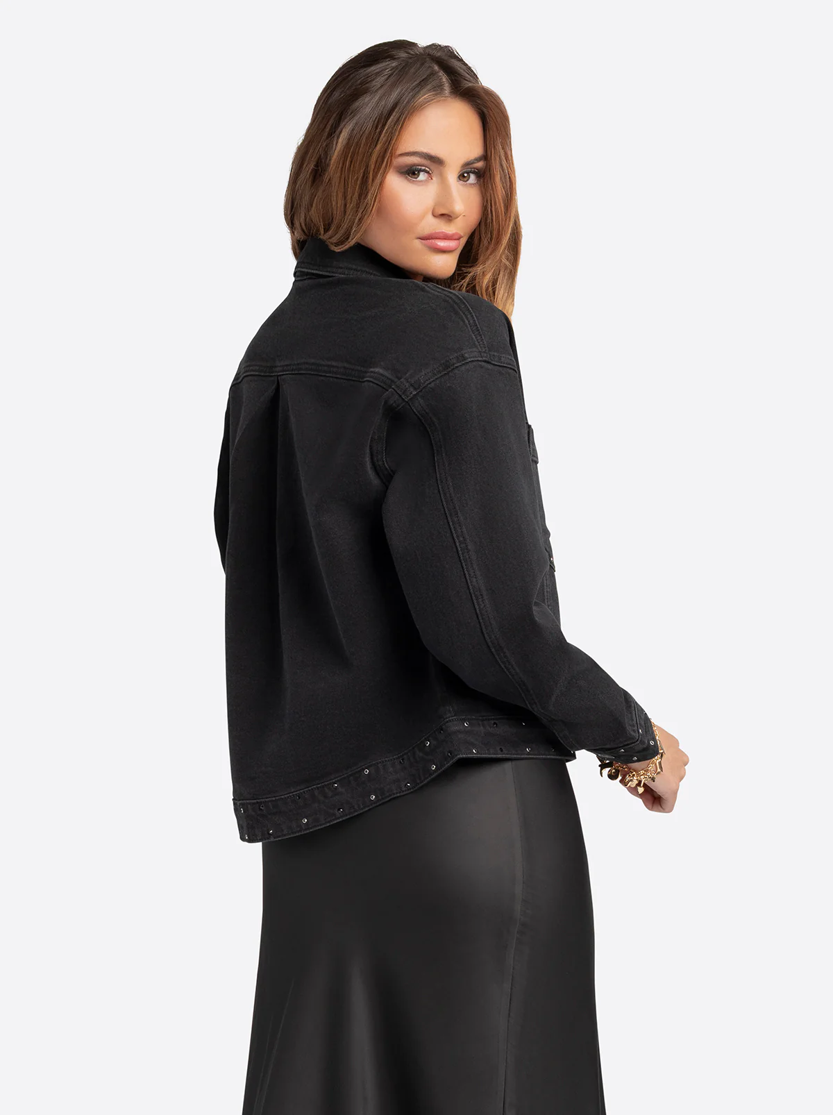 Jessica Simpson 2.0 Trucker Jacket in Luminous