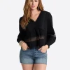 Elsie Babydoll Blouse in Black
