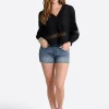 Elsie Babydoll Blouse in Black