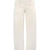 Relaxed Barrel Jeans in Ecru