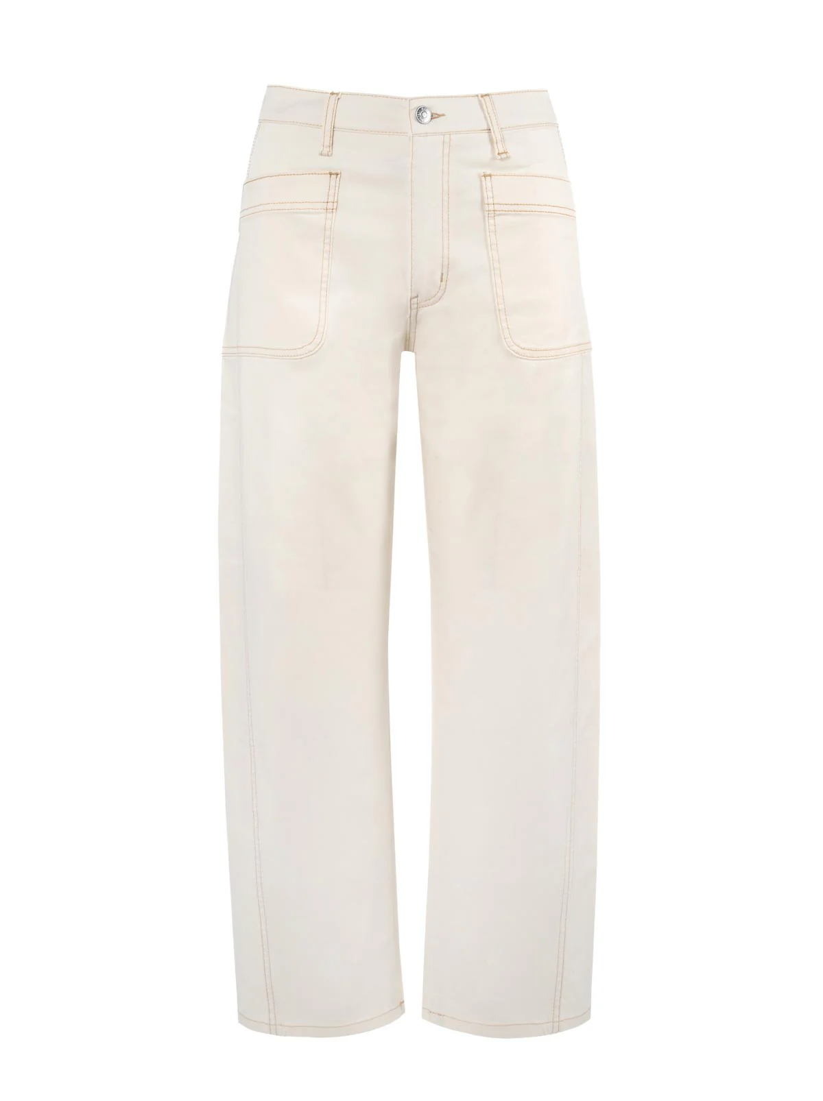Relaxed Barrel Jeans in Ecru