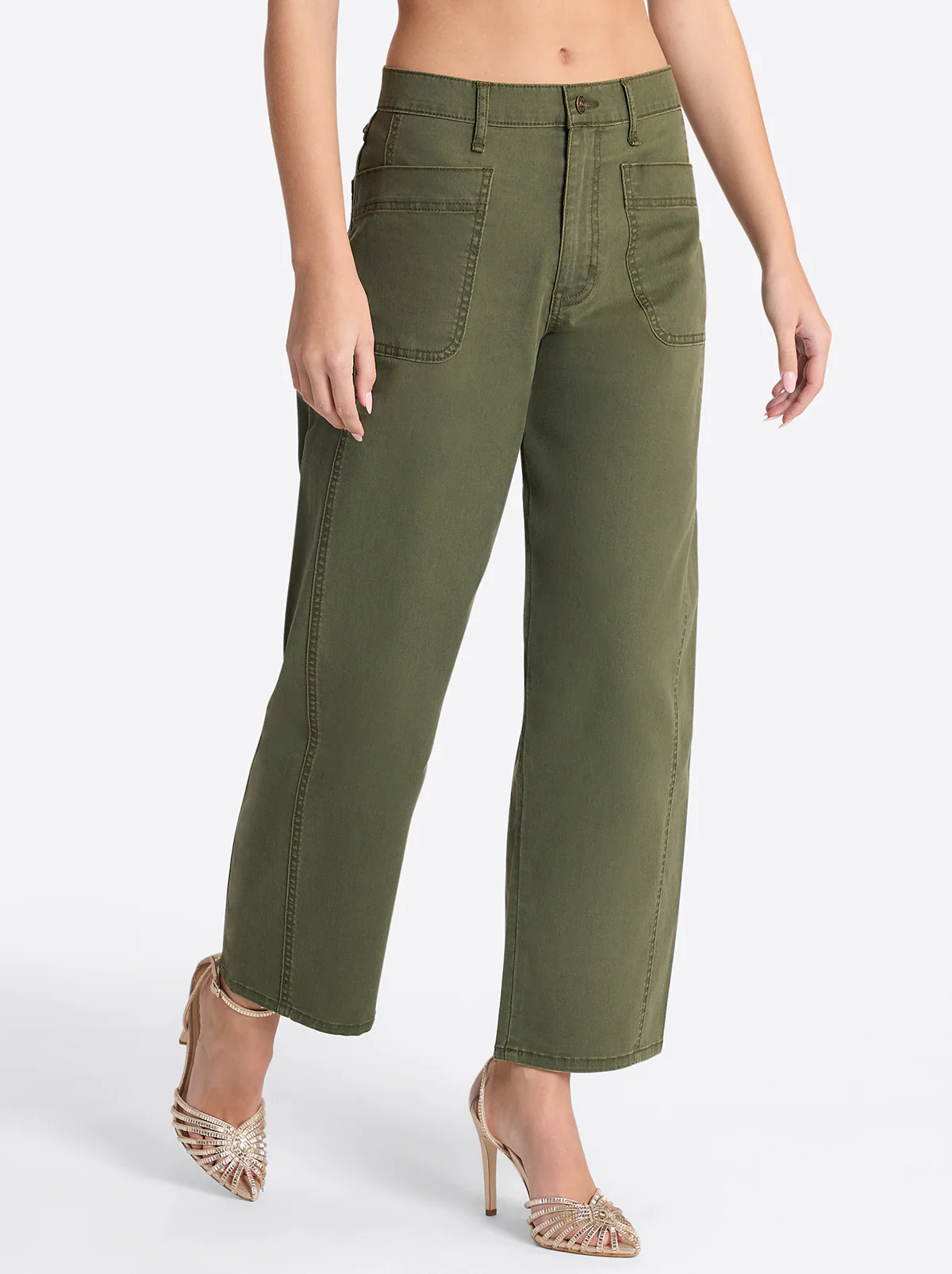Relaxed Barrel Jeans in Forest Night