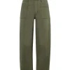 Relaxed Barrel Jeans in Forest Night