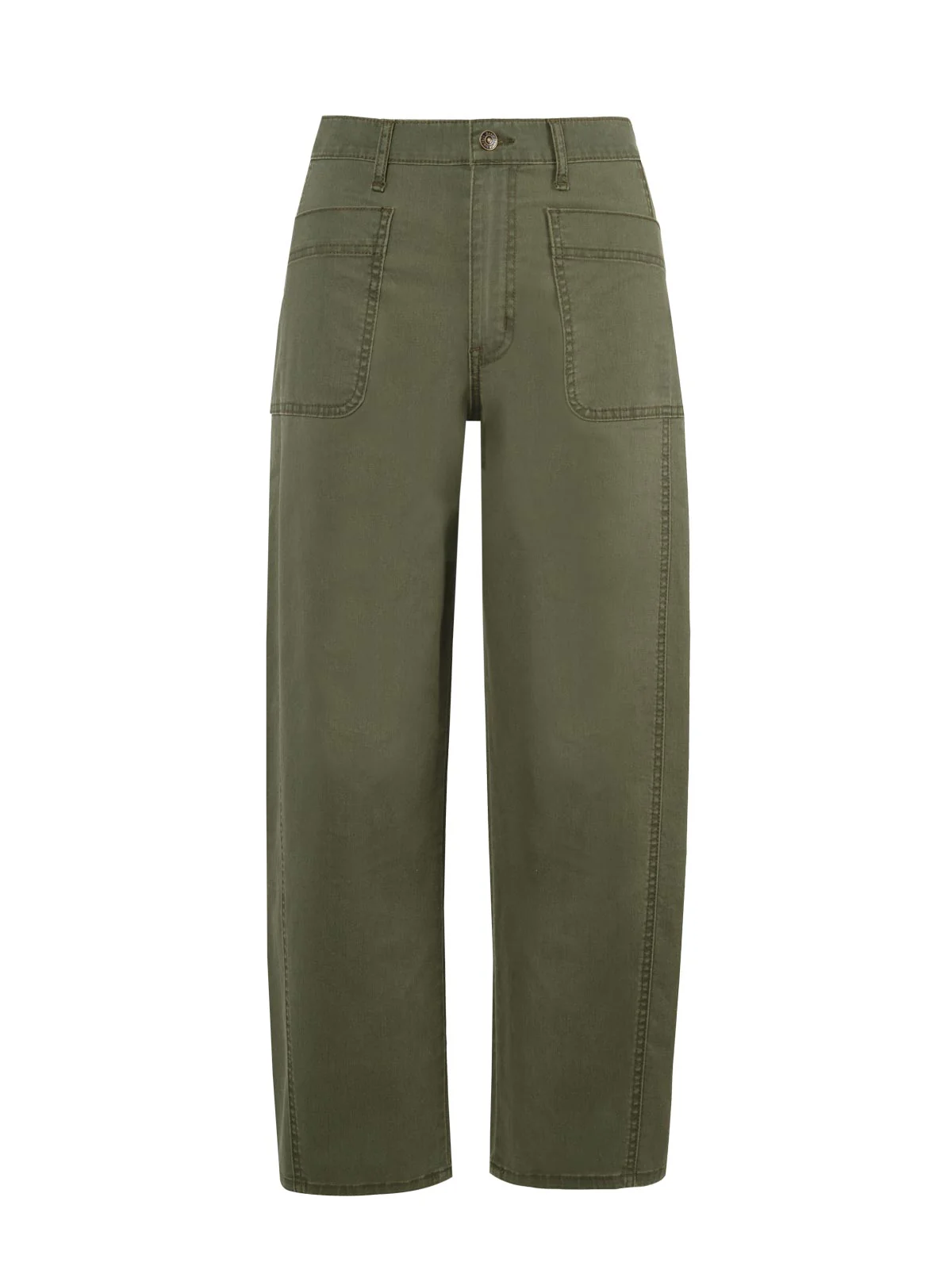 Relaxed Barrel Jeans in Forest Night