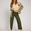 Relaxed Barrel Jeans in Forest Night